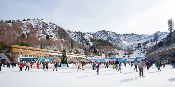 The people at the rink Medey — Stock Photo, Image