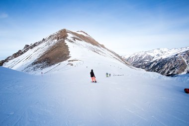 Güzel kış manzara dağlar