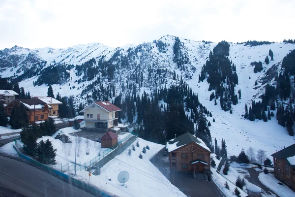 View of a ski resort area