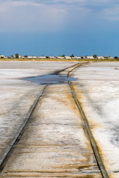 Kolej w salt lake — Zdjęcie stockowe