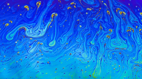 Beautiful Psychedelic Abstractions Surface Soap Bubbles — Stock Photo, Image