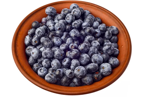 Färska blåbär på vit bakgrund. Textur blåbär närbild — Stockfoto
