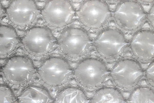 Texture of the bubble wrap with large bubble size