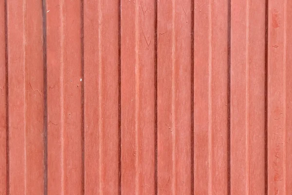 Textura Uma Folha Metal Forma Onda Antiga Pintada Vermelho — Fotografia de Stock