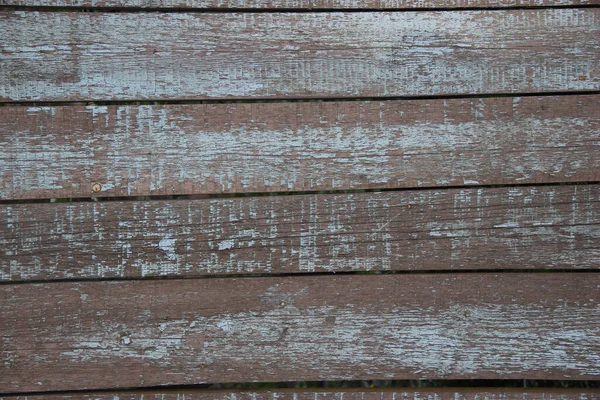 Texture Nailed Wooden Panels Covered Old Peeled Paint — Stock Photo, Image