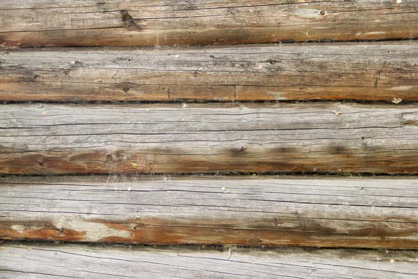 Pared Una Cabaña Madera Como Fondo — Foto de Stock