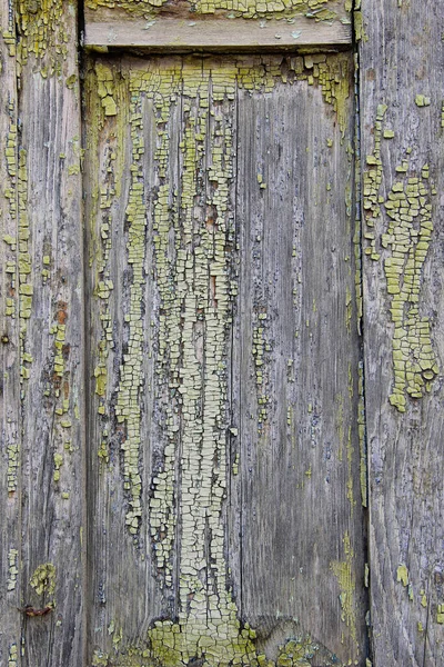 Texture Panneaux Bois Fissurés Recouverts Vieille Peinture Pelée — Photo