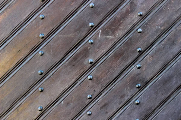 Texture Vecchio Pannello Verniciato Indossato Rivettato Con Ribattini Testa Bottone — Foto Stock
