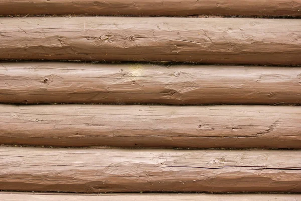 Pared Una Cabaña Madera Como Fondo — Foto de Stock