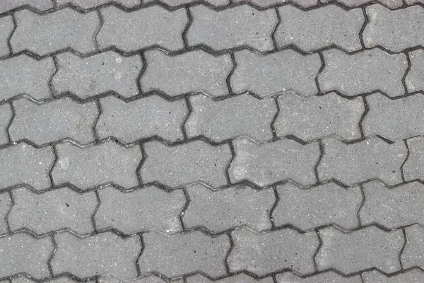 Sidewalk Pavimentato Con Lastre Geometriche Come Sfondo — Foto Stock