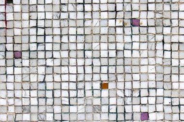 Tesserae ile dekore edilmiş duvar