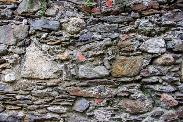 Természetes Kőből Készült Fal — Stock Fotó