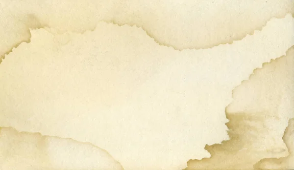 Soyut bir arkaplan olarak su lekeleri olan eski bir kağıdın dokusu