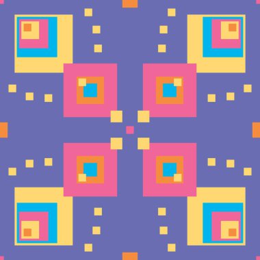 Kusursuz bir arkaplan olarak soyut çokrenkli geometrik desen