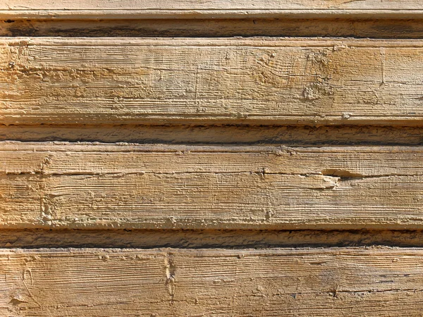 Texture Panneaux Bois Vieux Fissurés Recouverts Vieille Peinture Beige Pelée — Photo