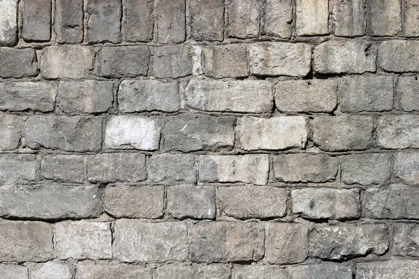 Old Wall Made Rough Stone Blocks Background — Foto Stock