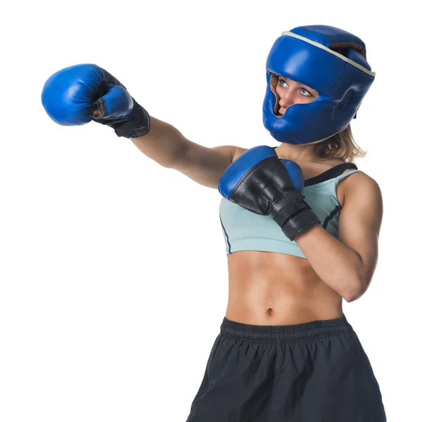 Girl kickboxer — Stock Photo, Image