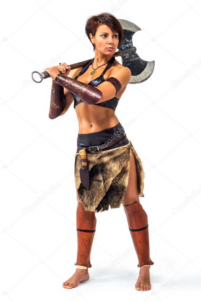 Warrior - woman with an axe