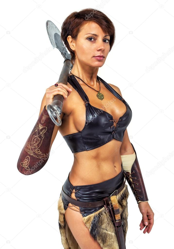 Warrior - woman with an axe