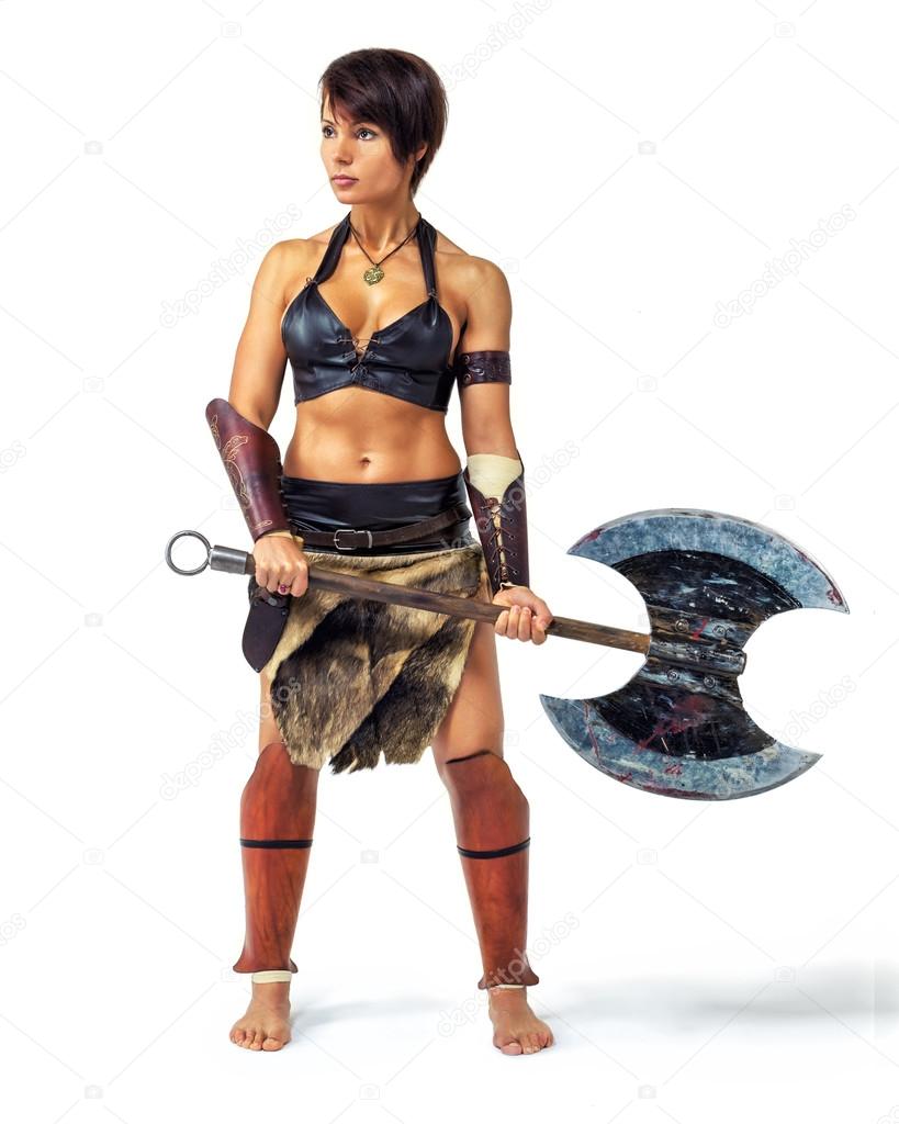Warrior - woman with an axe