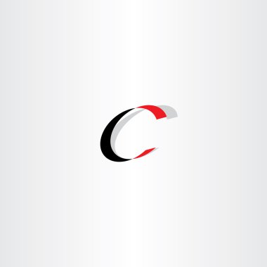 mektup logo c simgesi simge vektör tasarımı