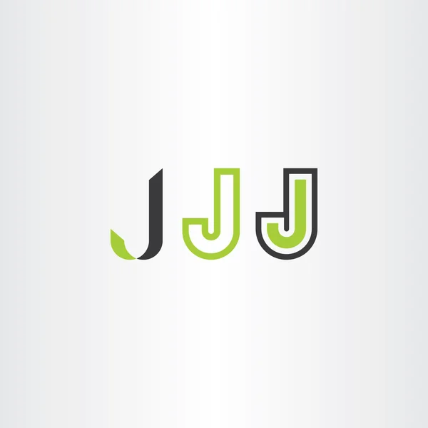 Letra j ícones logotipo conjunto vetor símbolo elementos —  Vetores de Stock