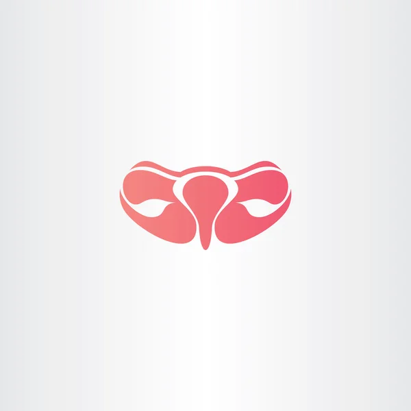 Icono de ovario logotipo vector símbolo — Archivo Imágenes Vectoriales
