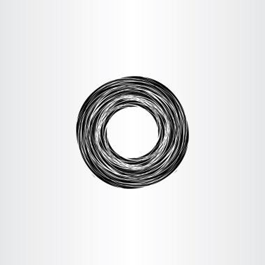 Siyah kasırga daire vektör arka plan