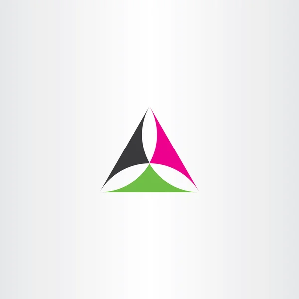 Αφηρημένη τρίγωνο λογότυπο επιχείρησης γεωμετρία σύμβολο διάνυσμα — Διανυσματικό Αρχείο
