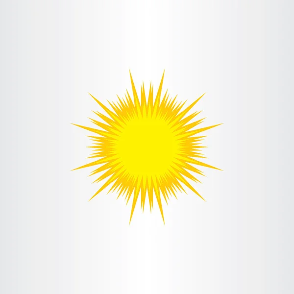 Energy solar sun vector icon symbol element sign — Stock Vector