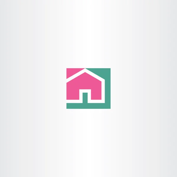 Otthoni vektor jele szimbólum ikon — Stock Vector