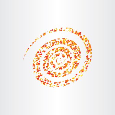 soyut sarmal kırmızı sarı arka plana vektör tasarımı