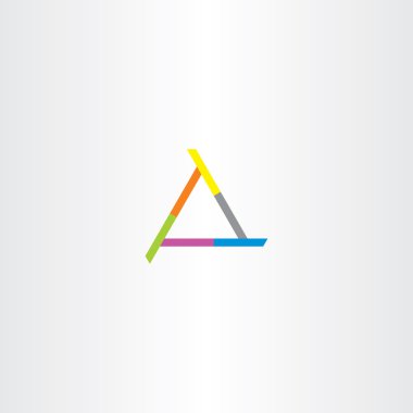 iş şirket üçgen soyut vektör logosu