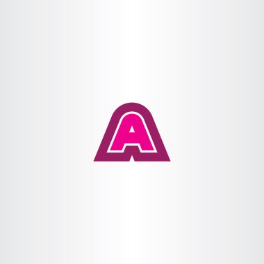 pembe bir harf Logo logo simge sign vektör
