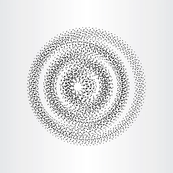 Sorte cirkler spiral vektor baggrund abstrakt design – Stock-vektor