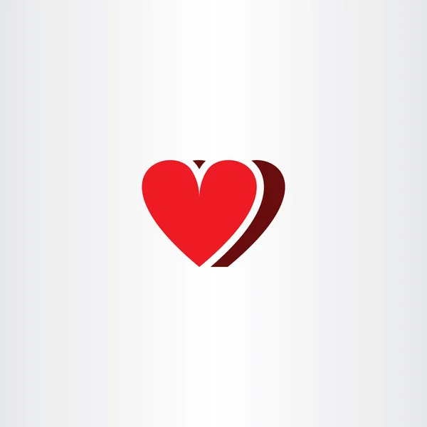 Heart vector symbol icon love element — Stock Vector