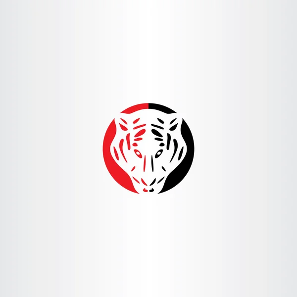 Simbol logo vektor harimau - Stok Vektor