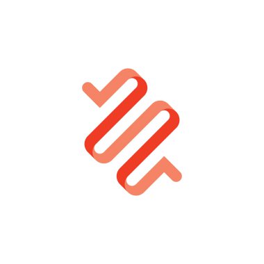 İnsan bağırsak logosu vektör elementi