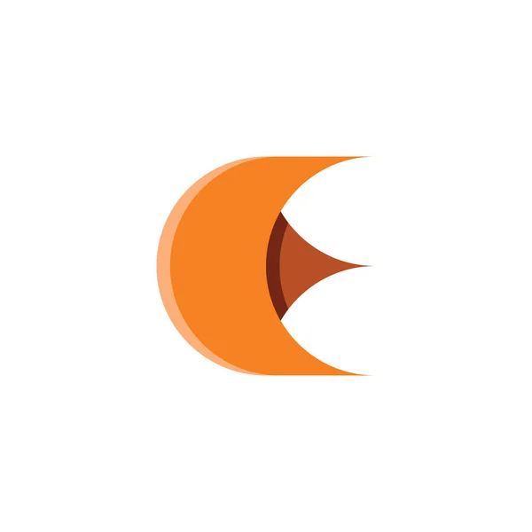 Brun Bokstav Logotyp Symbol — Stock vektor