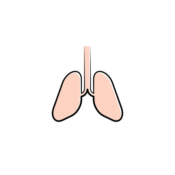 健康肺矢量图标设计 — 图库矢量图片