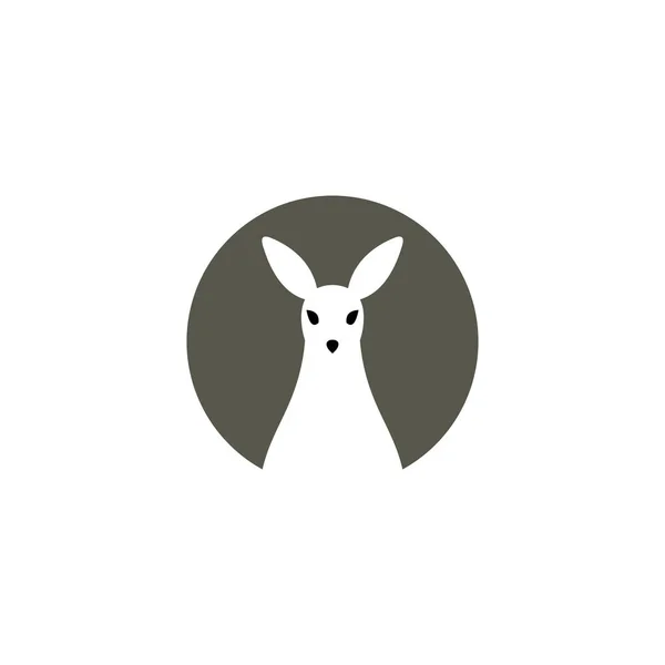 Kangoeroe Vector Logo Symbool Pictogram — Stockvector