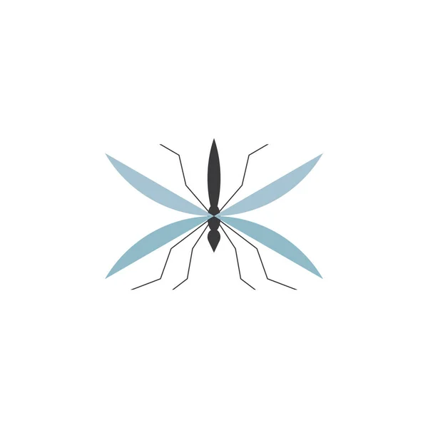 Logo Moustique Icône Vecteur Élément Conception — Image vectorielle