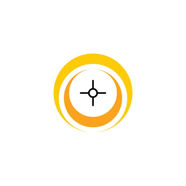 Point Target Logo Icon Symbol — Stock Vector