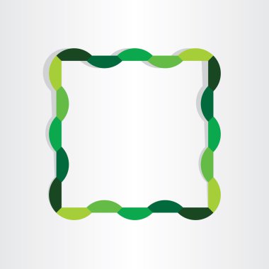 Bahar çerçeve soyut dekoratif tasarım