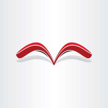 kırmızı kitap soyut stilize tasarım