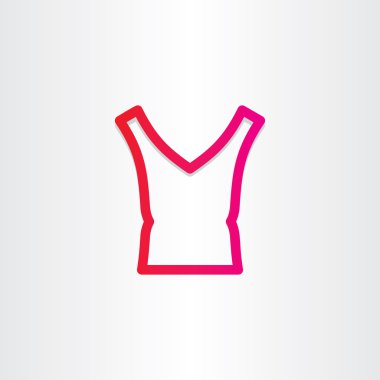 Bayan bluz simgesi tasarım
