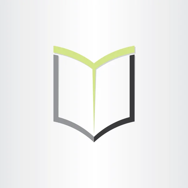 Дизайн иконок для чтения книг или ноутбуков — стоковый вектор