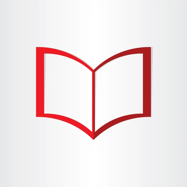 Kırmızı kitap simgesi dizüstü çerçeveleri — Stok Vektör
