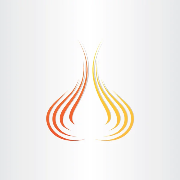 Abstraktes Feuer Symbol Hintergrund — Stockvektor