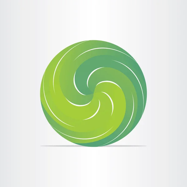 Green eco spring design element — Stock Vector